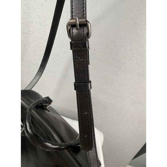 Patricia Nash Skye Satchel Leather Purse Crossbody Handbag Black Large - Picture 9 of 12